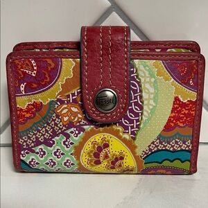 Fossil Women's Multicolor Patchwork Wallet